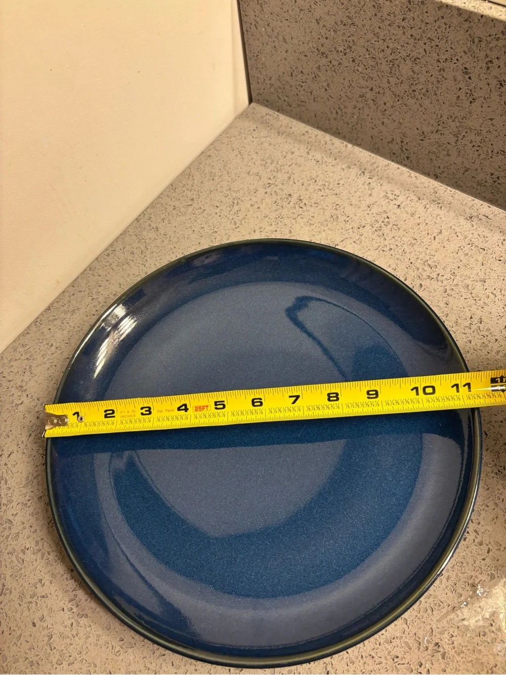 Crate & Barrel Blue Dinner Plates - Set of 2